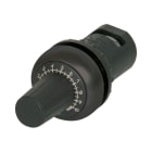 EATON INDUSTRIES - Potenziometro M22S-R1K, classico, 22,5 mm, 0,5 W, ghiera frontale nera.