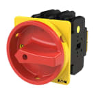 EATON INDUSTRIES - Interruttore generale P3 30 A montaggio a incasso 3 poli con maniglia rotativa rossa e anello di blocco giallo lucchettabile in posizione 0 UL SVB MCS.