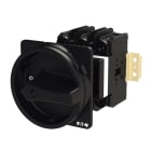 EATON INDUSTRIES - Interruttore generale P3 30A a comando rinviato 3 poli con maniglia rotativa nera e corona di blocco lucchettabile in posizione 0 UL/CSA SVB-SW-MCS.