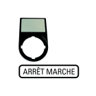 EATON INDUSTRIES - Supporto etichetta ARRET MARCHE M22S-ST-F10 PORTAETICH. COMPL. 30X50.