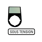 EATON INDUSTRIES - Supporto etichetta SOUS TENSION M22S-ST-F68 PORTAETICH. COMPL. 30X50.