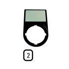 EATON INDUSTRIES - Supporto targhetta 2 M22S-ST-X53 portaetich. compl. 30x50.