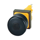 EATON INDUSTRIES - Pulsante di emergenza nero illuminato, arresto fungo 28 mm sblocco trazione.