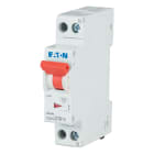 EATON INDUSTRIES - PLN4-C10/1N Interruttore protettore, 10A, 1p+N, caratteristica: C, MT 4,5KA, 1MOD. 263190