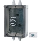 EATON INDUSTRIES - Custodia con comando remoto invertito per NZM grandezza 1, in materiale isolante, dimensioni 375x250x175mm.