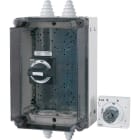 EATON INDUSTRIES - Custodia con comando remoto rinviato per NZM grandezza 2, in materiale isolante, dimensioni 375x250x225mm.