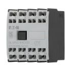 EATON INDUSTRIES - Modulo contatti ausiliari, 4 poli, Ith= 16 A, 1 NA, 1 NAA, 1 NC, 1 NCR, Fissaggio frontale, Morsetti a molla, DILMC40 - DILMC150 XHICV22 ANT2NA2NC MO.
