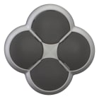 EATON INDUSTRIES - rmq-titan attuatori non a filo impulso quadruplo pulsanti opposti non meccanicamente interbloccati ghiera frontale color m22-d4-s pulsante tasti neri