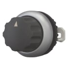 EATON INDUSTRIES - Interruttore commutazione RMQ-Titan, testina rotante permanente, 4 posizioni, dicitura, anello frontale colore titanio, M22-WR4 selettore manopola 4 posizioni.