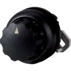 EATON INDUSTRIES - Interruttore commutazione RMQ-Titan, testina rotante permanente, 4 posizioni, dicitura, anello frontale nero, M22S-WR4 selettore ghiera manopola 4 posizioni.