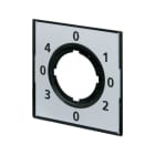 EATON INDUSTRIES - Targhetta per interruttore a 4 posizioni M22-XCK2 senza scritta per selezione.