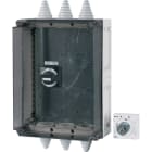 EATON INDUSTRIES - Custodia con comando remoto rinviato per NZM grandezza 2, in materiale isolante, dimensioni 500x375x225mm.