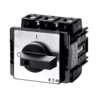 EATON INDUSTRIES - Interruttore P5-160/E 3P 160A ON/OFF, montaggio incasso, leva nera, targhetta frontale.