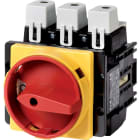 EATON INDUSTRIES - Interruttore generale P5 160A montaggio a incasso 3P+N Funzione di arresto d'emergenza con maniglia rotativa rossa e anello di blocco gia.