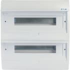 EATON INDUSTRIES - Quadro distribuzione compatto ECO, incasso, 2 file, 18 unità passo, IP40 BC-U-2/36-TW-ECO CENTR. INC.P./C. IP40 3