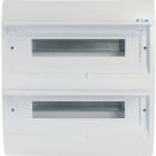 EATON INDUSTRIES - Quadro distribuzione compatto ECO, incasso, 2 file, 18 unità passo, IP40 BC-U-2/36-TW-ECO CENTR. INC.P./C. IP40 3
