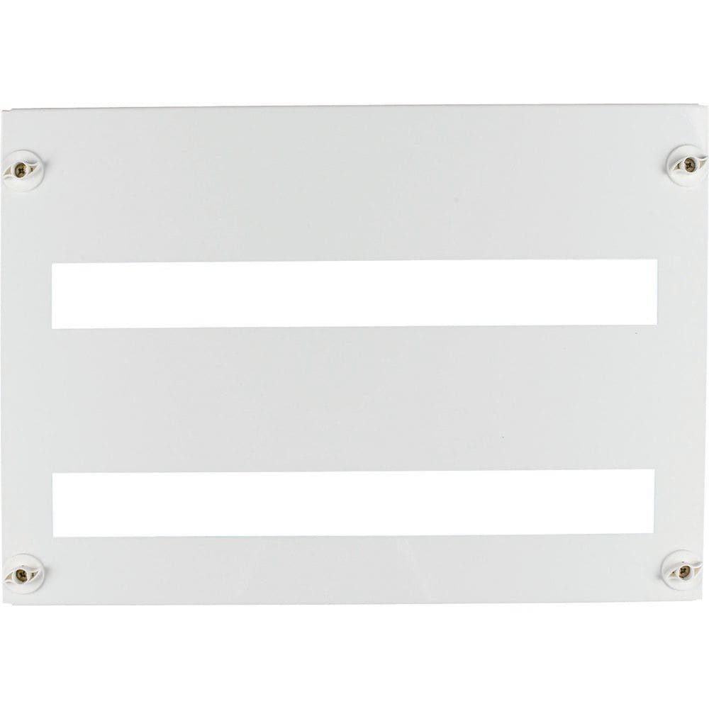 EATON INDUSTRIES - Piastra frontale apertura 45mm per 24 unita passo fila, 2++ file, bianca, PAN INTERNO per quadri 48 moduli fil.