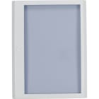 EATON INDUSTRIES - Porta in lamiera di acciaio sopra intonaco bianca, trasparente per 24 unita passo per fila, 5 file.