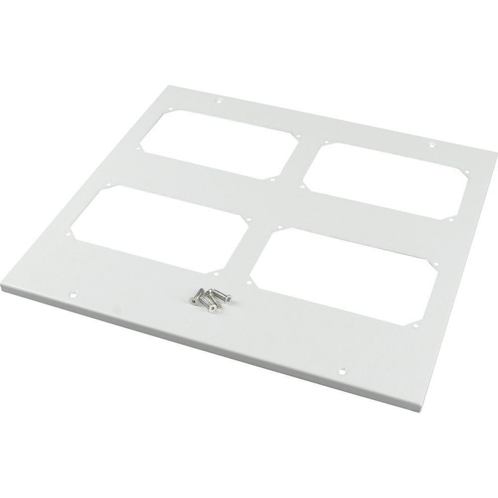 EATON INDUSTRIES - Piastra di copertura flangia IP55 per LxP 425x600mm grigio XSPTF0406 CHIUSURA F3A XEL 425L 600P.