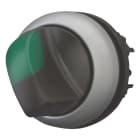 EATON INDUSTRIES - Selettore luminoso RMQ-Titan con maniglia permanente 2 posizioni a V verde Ghiera frontale colore titanio M22-WLKV-G SEL A V LUM VERDE