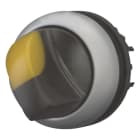 EATON INDUSTRIES - Sel. Luminoso RMQ-Titan, maniglia, stabile, 2 posizioni (a V), giallo, Ghiera frontale zTitanz.