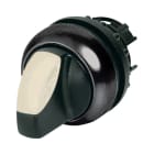 EATON INDUSTRIES - M22S-WLKV-W Selettore luminoso RMQ-Titan con maniglia permanente 2 posizioni bianco Ghiera frontale colore nero.