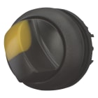 EATON INDUSTRIES - Selettore luminoso RMQ-Titan con maniglia permanente 2 posizioni giallo ghiera frontale nera.