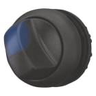 EATON INDUSTRIES - Selettore luminoso RMQ-Titan con maniglia permanente 2 posizioni a V azzurro ghiera frontale colore nero M22S-WLKV-B SEL LUM BLU GHIERA NERA