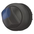 EATON INDUSTRIES - Selettore luminoso RMQ-Titan con maniglia permanente 2 posizioni a V azzurro ghiera frontale colore nero M22S-WLKV-B SEL LUM BLU GHIERA NERA