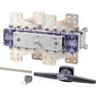 EATON INDUSTRIES - Sezionatore di potenza DMV 2500A 4 poli 2NA 2N/C con manopola rotativa grigia e albero di comando.