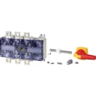 EATON INDUSTRIES - Sezionatore di potenza DMV 250A 4 poli con funzione di spegnimento di emergenza, maniglia rotativa rossa e anello di bloccaggio giallo, albero.