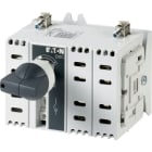 EATON INDUSTRIES - Sezionatore di carico DC 100A 2P, 2 NA, 2 Contatto NC, maniglia rotativa grigia, Da incasso in sistemi di distribuzione modulare.