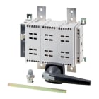 EATON INDUSTRIES - Sezionatore di carico DC 1250A, 2 poli, 1 NA, 1 NC, maniglia rotativa grigia a comando rinviato.