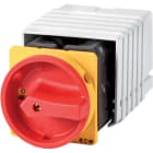 EATON INDUSTRIES - T5 Interruttore speciale 100A montaggio a incasso 6 Unità costruttiva/e Funzione di arresto d'emergenza con maniglia rotativa rossa e anello di camme speciale.