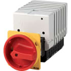 EATON INDUSTRIES - T5 Interruttore speciale, 100 A, a comando rinviato, 7 Unità costruttive, Funzione di arresto d'emergenza, con maniglia rotativa rossa e anello di SOND*/V/SVB COMM. A CAMME SPECIALE.
