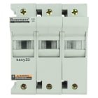 EATON INDUSTRIES - Portafusibile bassa tensione 30 A AC/DC 600 V 200 kA 98x72x117 mm J 3P UL CSA guida DIN 35 mm realizzazione quadri elettrici CH30J3 30AJ modular fuseholder 3 pole. CH30J3