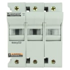 EATON INDUSTRIES - Portafusibile bassa tensione 30 A AC/DC 600 V 200 kA 98x72x117 mm J 3P UL CSA guida DIN 35 mm realizzazione quadri elettrici CH30J3 30AJ modular fuseholder 3 pole.