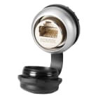 EATON INDUSTRIES - Connettore da incasso RJ45 Cat. 6a, Ghiera titanio M22 Operativo.