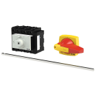 EATON INDUSTRIES - Interruttore generale P3, 80 A, a comando rinviato, 4 poli, forma M4/K2-R, colore rosso, maniglia corta, HI11 -> P3-80/M4/K2-PR/N/HI11.