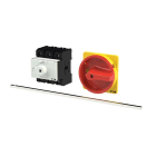 EATON INDUSTRIES - Interruttore generale P3, 80 A, a comando rinviato, 3 poli, forma M4/SVB, colore rosso, azionamento rotativo di accoppiamento porta P3-80/M4/SVB.
