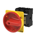 EATON INDUSTRIES - Interruttore generale P3, 80 A, a comando rinviato, 3 poli, forma V/SVB, colore rosso, azionamento rotativo di accoppiamento porta P3-80/V/SVB.