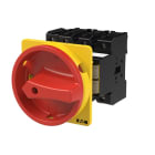 EATON INDUSTRIES - Interruttore generale P3, 80 A, a comando rinviato, 4 poli, forma V/SVB, colore rosso, azionamento rotativo di accoppiamento porta P3-80/V/SVB/N.