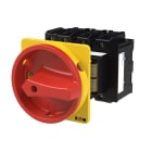 EATON INDUSTRIES - Interruttore generale P3, 80 A, a comando rinviato, 4 poli, forma V/SVB, colore rosso, azionamento rotativo di accoppiamento porta, HI11 P3-80/V/SVB/N/HI11.