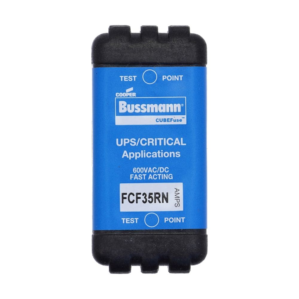 EATON INDUSTRIES - Fusibile 35A a bassa tensione, AC/DC 600V, 300kA, 26x29x55mm, CF, J, 1P, UL, CSA, protezione contro i contatti.