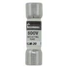 EATON INDUSTRIES - Cartuccia fusibile a bassa tensione 20 A AC/DC 600 V 10 x 38 mm integrazione UL CSA rapido KLM-20 LIMITRON FAST ACTING FUSE.