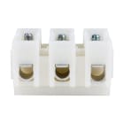 EATON INDUSTRIES - Gruppo morsetti bassa tensione 175A AC 600V 79.4x44.5x44.5 3P UL tipo perno su NC3-WH term block white.