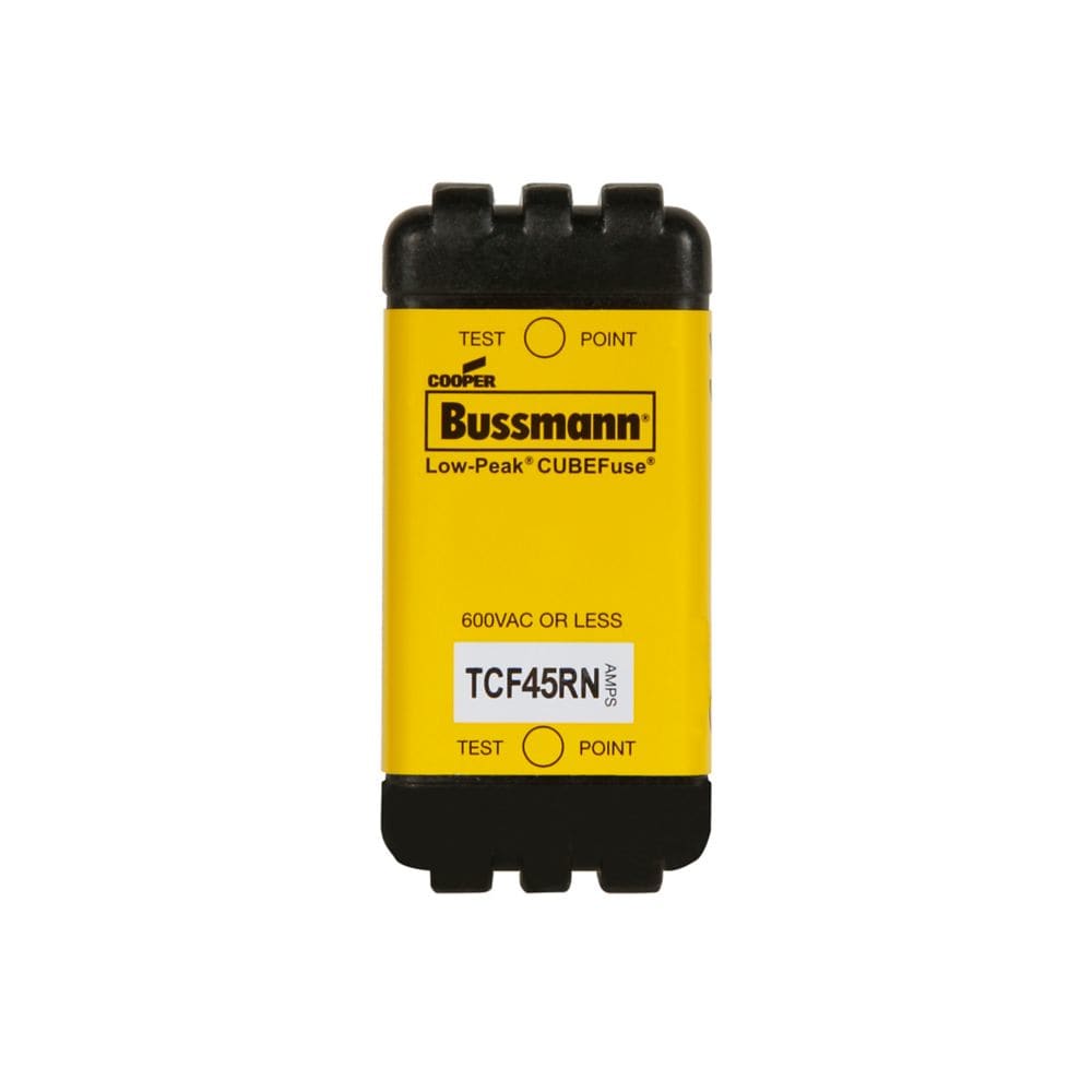 EATON INDUSTRIES - Cartuccia fusibile 45A, bassa tensione, dimensioni 26x29x55mm, CF, J, UL, CSA, ritardato, CUBEFUSE 45 AMP NON-INP.