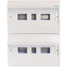 EATON INDUSTRIES - Quadro distribuzione compatto ECO, a vista, 2 file, 18 unità passo, IP40 BC-O-2/36-TW-ECO CENTR. PAR. P/C. IP40 3.