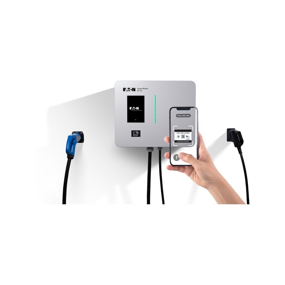 EATON INDUSTRIES - Un ricaricatore EV GM-DC 22KW CCS RJ45 RFID Eth.
