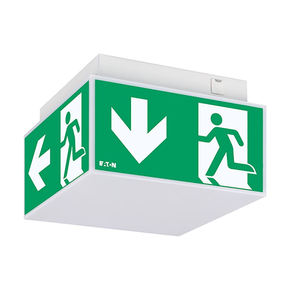 EATON INDUSTRIES - EXIT CUBE LED 33822 1/3/8H SA/SE 20M CGL